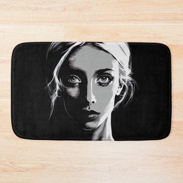 Item preview, Negative Space Black White Female Face Silhouette Design  designed and sold by Jozzabazza.