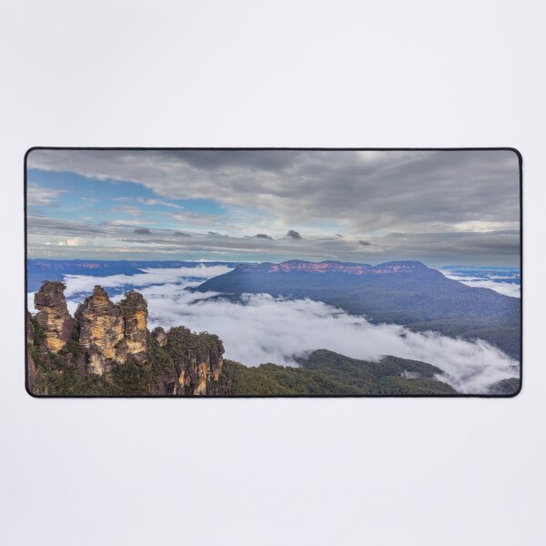 Item preview, Three Sisters and Jamison Valley Blue Mountains designed and sold by Martin Berry Photography.