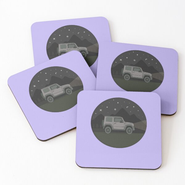 Item preview, Night Adventure in the Mountains | Grey Suzuki Jimny designed and sold by stoicjimny.