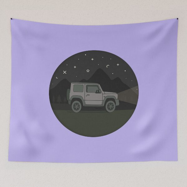 Item preview, Night Adventure in the Mountains | Grey Suzuki Jimny designed and sold by stoicjimny.