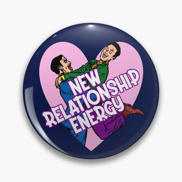 Item preview, New Relationship Energy! Gay men LGBTQ+ pride designed and sold by incurablehippie.