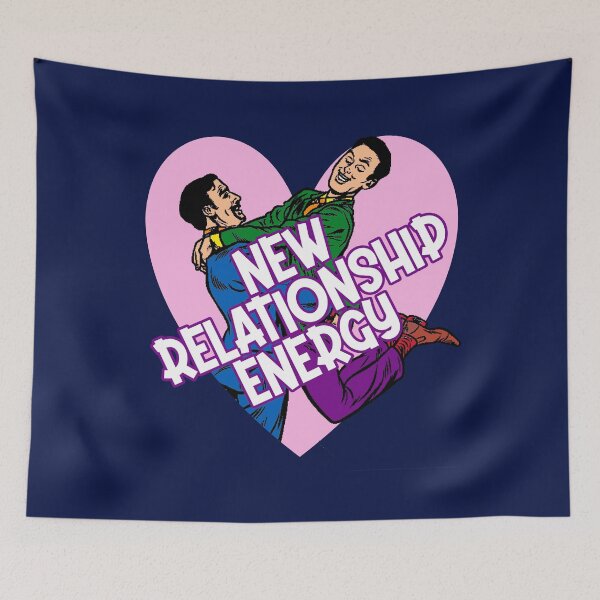 Item preview, New Relationship Energy! Gay men LGBTQ+ pride designed and sold by incurablehippie.
