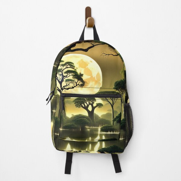 Item preview, Moonlit baobabs generated by artificial intelligence designed and sold by megadrina.
