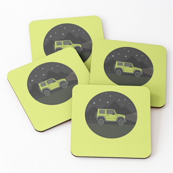 Item preview, Night Adventure in the Mountains | Kinetic Yellow Suzuki Jimny designed and sold by stoicjimny.