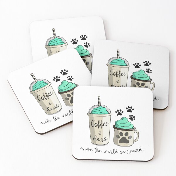 Item preview, Coffee and Dogs Sticker designed and sold by Dogs 4 Life.