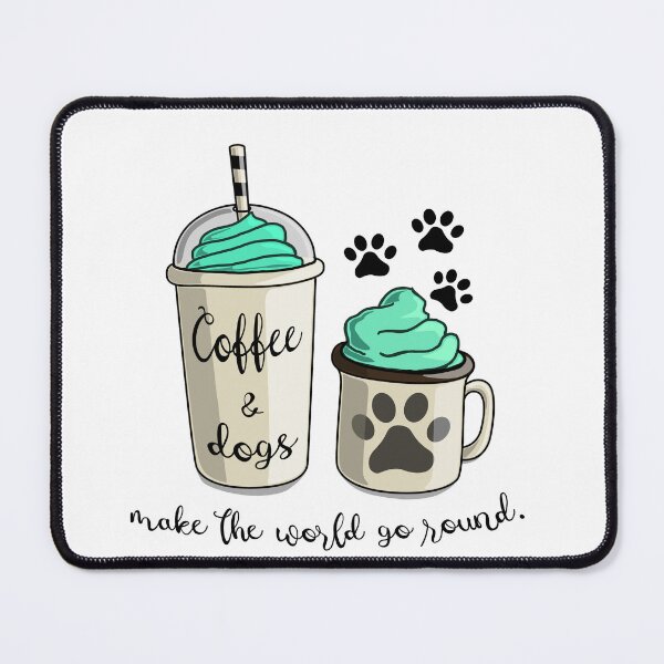 Item preview, Coffee and Dogs Sticker designed and sold by Shannon Price.