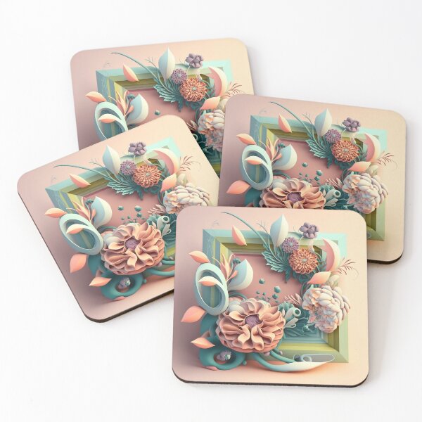 Item preview, Floral Playful Colourful Composition Designs for Home Decor, Wedding, Events Fashion  and Accessories  designed and sold by RAGANADesign.