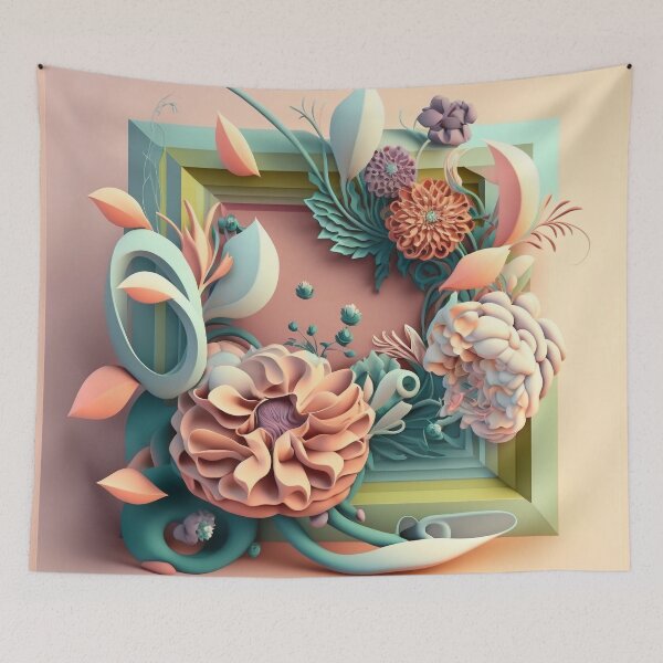 Item preview, Floral Playful Colourful Composition Designs for Home Decor, Wedding, Events Fashion  and Accessories  designed and sold by RAGANADesign.
