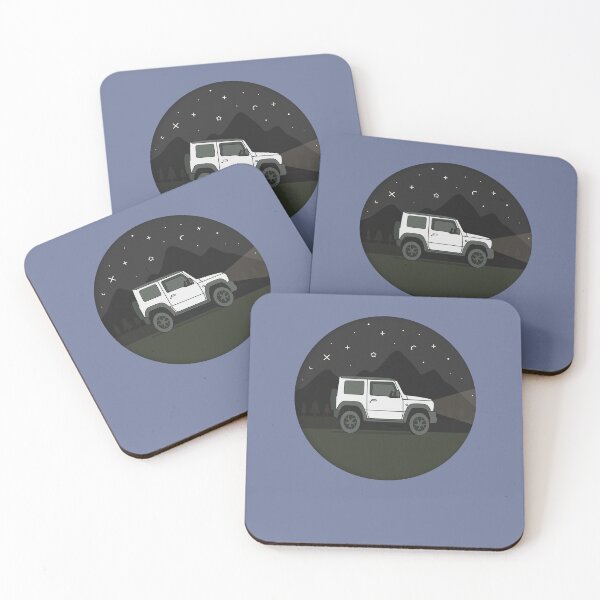 Item preview, Night Adventure in the Mountains | White Suzuki Jimny designed and sold by stoicjimny.