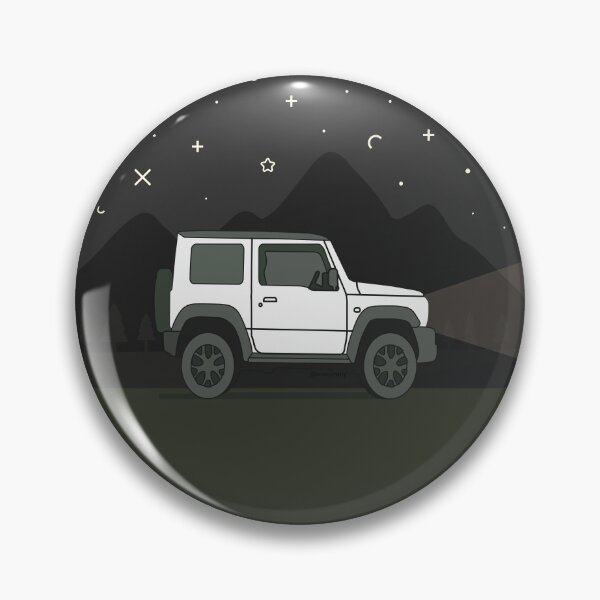Item preview, Night Adventure in the Mountains | White Suzuki Jimny designed and sold by stoicjimny.