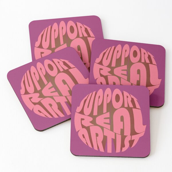 Item preview, Support Real Artist - Red and Magenta designed and sold by Nevermind-artss.