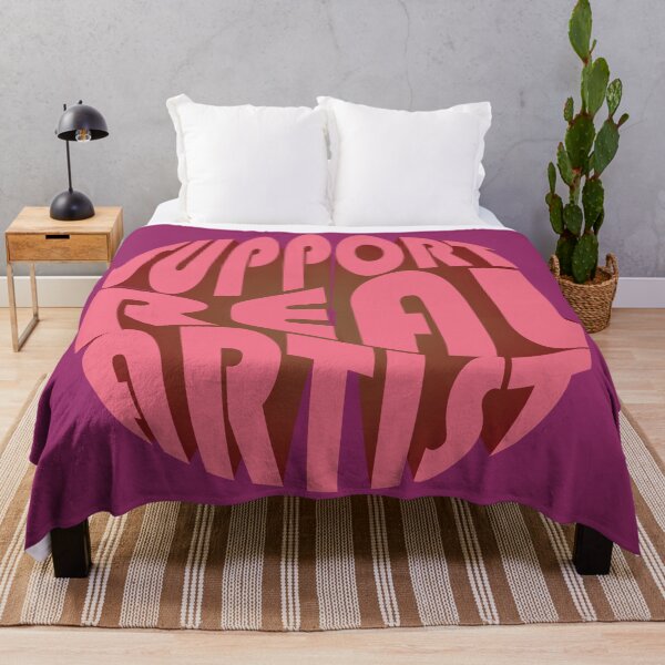 Item preview, Support Real Artist - Red and Magenta designed and sold by Nevermind-artss.