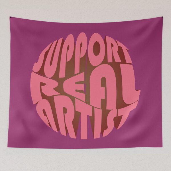 Item preview, Support Real Artist - Red and Magenta designed and sold by Nevermind-artss.