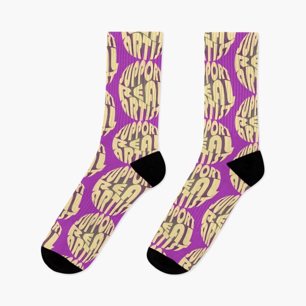 Item preview, Support Real Artist - Yellow and Purple designed and sold by Nevermind-artss.