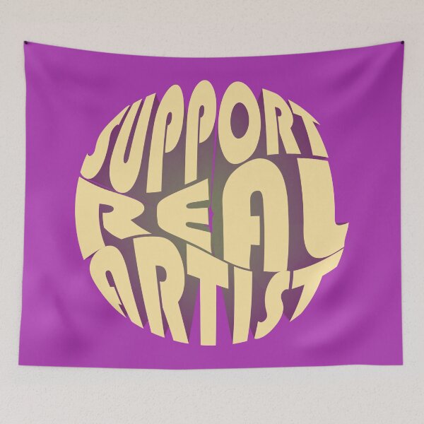 Item preview, Support Real Artist - Yellow and Purple designed and sold by Nevermind-artss.