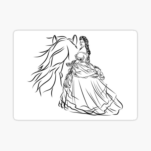 Sisi Was A Horse Girl Sticker