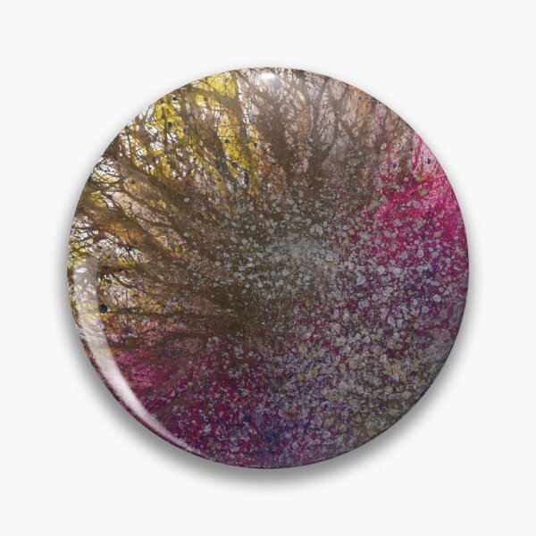Item preview, Moments Of The Divine Enlightenment #690 Bold Unique Vibrant New Age 5D Original Hand-painted OOAK Abstract Painting Detail 3 In Brown Purple Fuchsia Pink Gold Silver Bronze Jewel Tones Square Tile designed and sold by Rainbow Artist Orlando L.