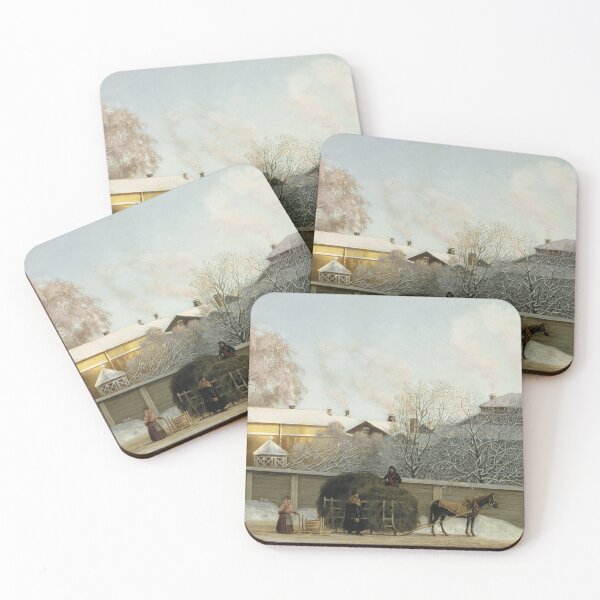 Item preview, Winter scenery - Annankatu on a Cold Winter Morning by Magnus von Wright designed and sold by AR-shop.