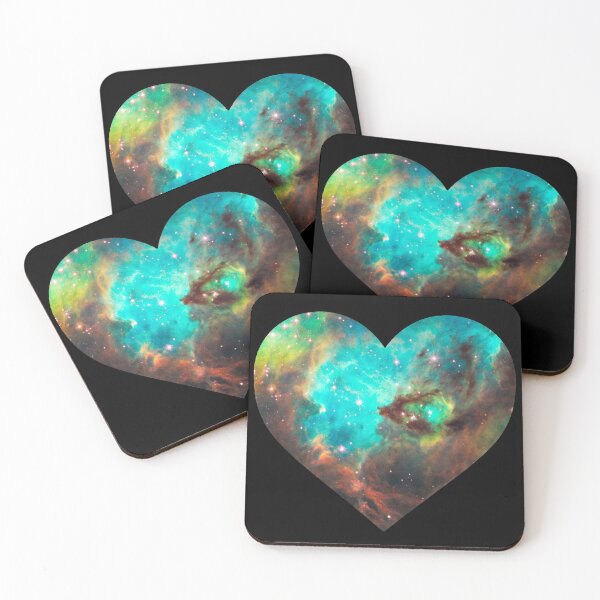 Item preview, Green Galaxy Heart designed and sold by rapplatt.
