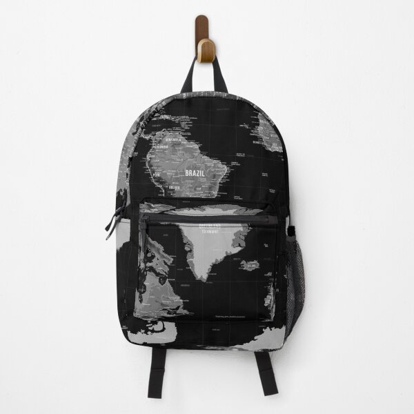 Item preview, Black Topographic World Map designed and sold by Alo.