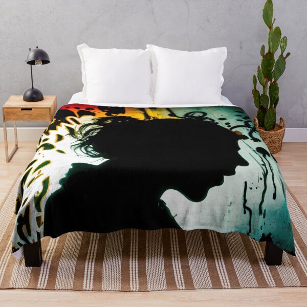 Aperçu de l'œuvre Graffiti Art Trippy Silhouette créée et vendue par MusedPrints.
