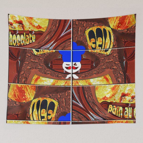 Item preview,  *LIFE IS A COMIC COMEDY PLAYED IN A THEATER HAUNTED BY PAIN AU CHOCOLAT PATCHWORK* designed and sold by Ralek.