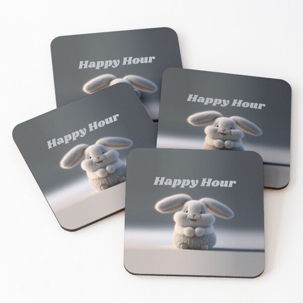Item preview, Jenny the Bunny - Happy Hour designed and sold by TheArtfulAI.