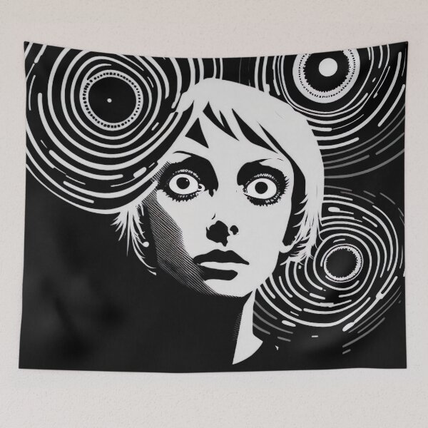 Item preview, Negative Space Black White Female Face Silhouette Design  designed and sold by Jozzabazza.