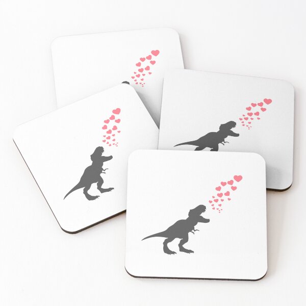 Item preview, Stylish Dinosaur Valentines -  T-Rex Yelling Hearts & Love designed and sold by Firejuice.