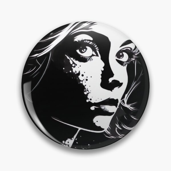 Item preview, Negative Space Black White Female Face Silhouette Design  designed and sold by Jozzabazza.