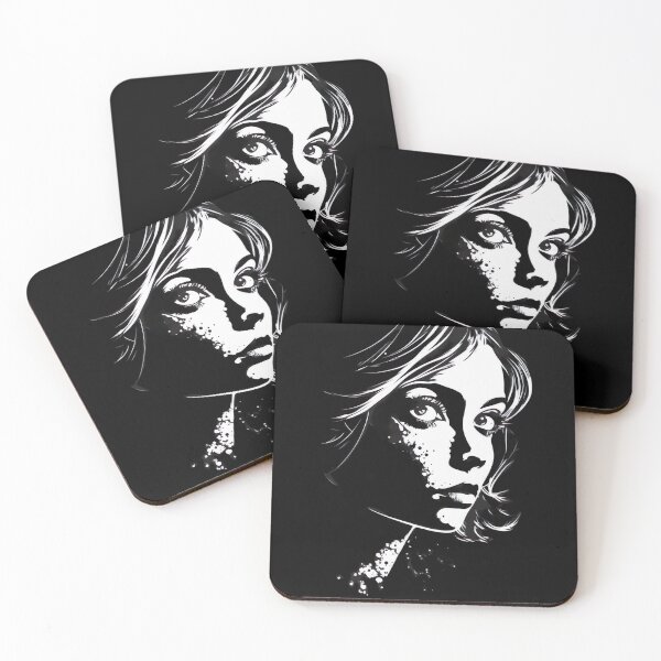 Item preview, Negative Space Black White Female Face Silhouette Design  designed and sold by Jozzabazza.