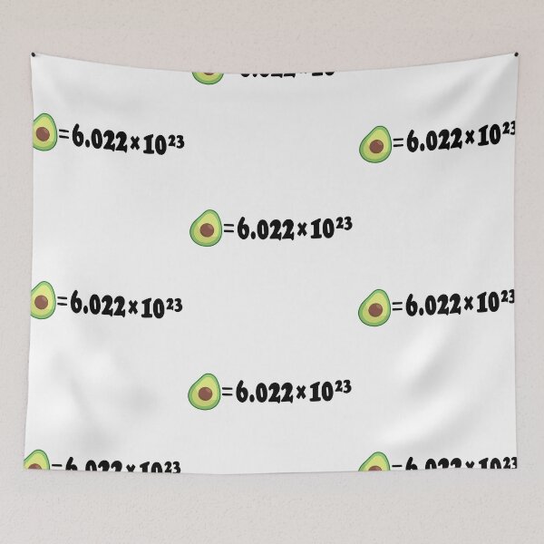 Item preview, Avocado avogadro's number  designed and sold by ZerpaGiovanna.