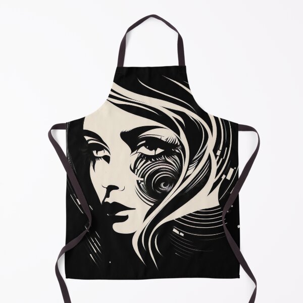 Item preview, Negative Space Black White Female Face Silhouette Design designed and sold by Jozzabazza.