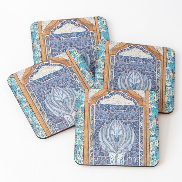 Item preview, Digital art piece based on persian tiled mural designed and sold by Eclecticist.