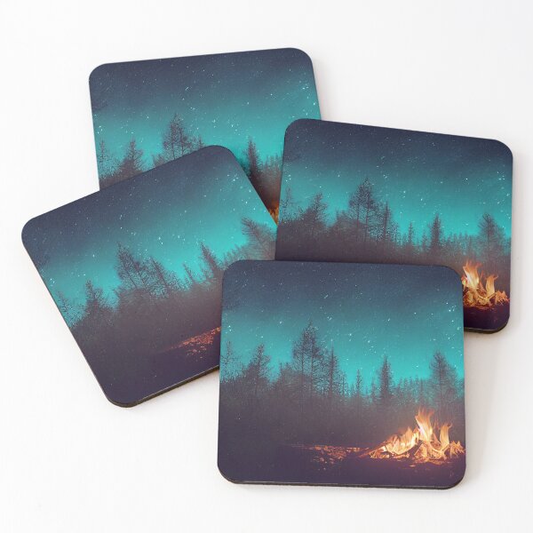Item preview, Camp fire in Night woods designed and sold by CosmicCritters.
