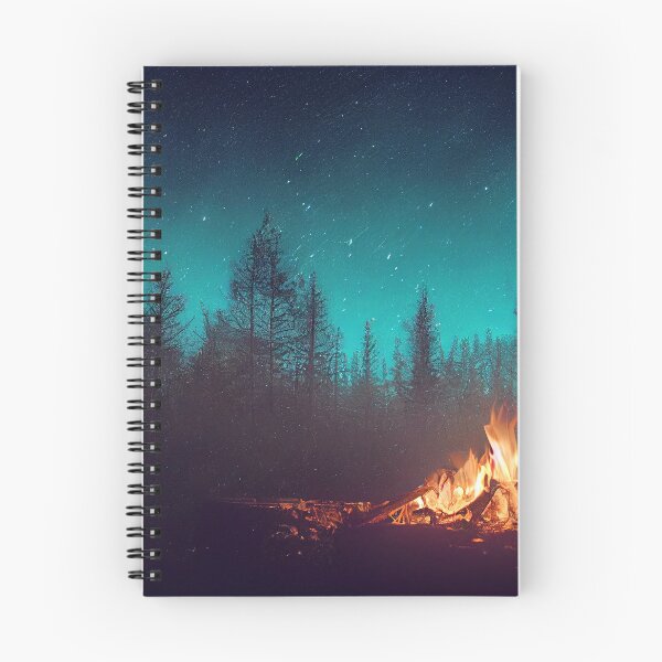 Item preview, Camp fire in Night woods designed and sold by CosmicCritters.