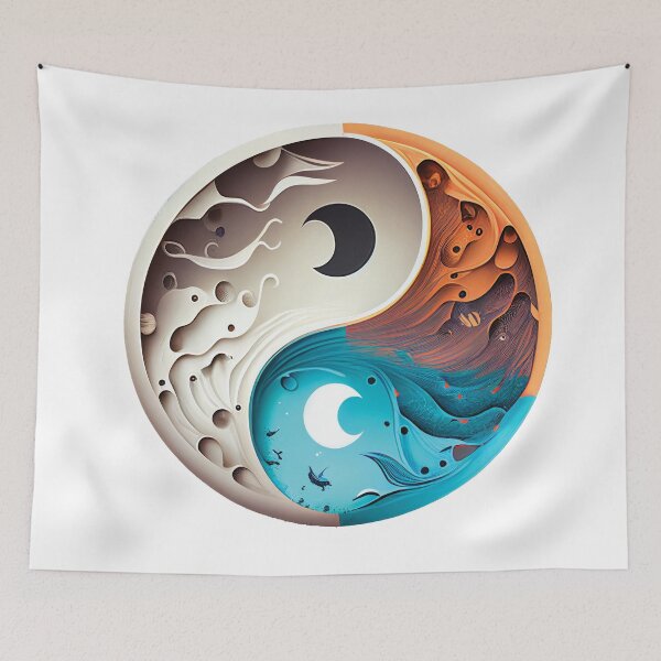 Item preview, The Abstract Yin and Yang designed and sold by GoBeyondChannel.
