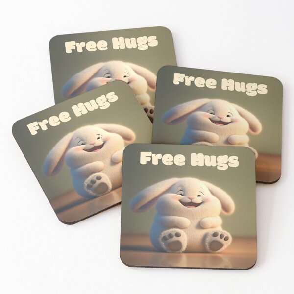 Item preview, Ben the Bunny - Loves free hugs designed and sold by TheArtfulAI.