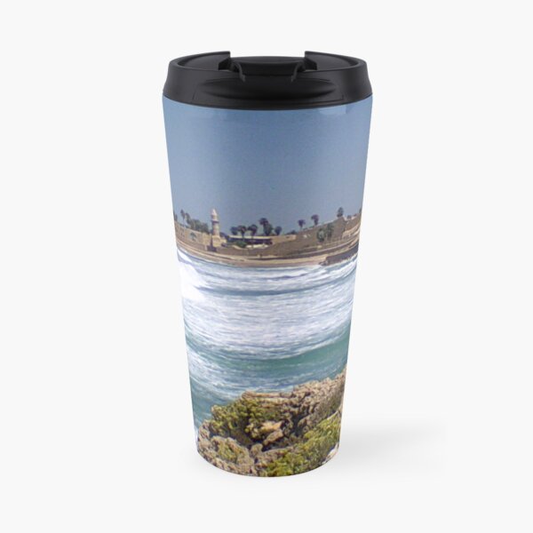 Caesarea beach Travel Coffee Mug