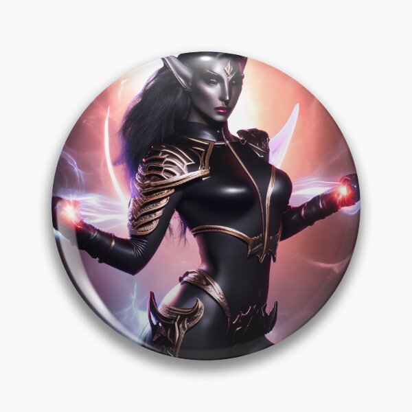 Item preview, Kaida, a dark elf priestess casting a spell (fantasy art concept) designed and sold by Soul-Crumbs.