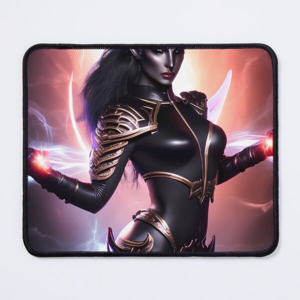Item preview, Kaida, a dark elf priestess casting a spell (fantasy art concept) designed and sold by Soul-Crumbs.