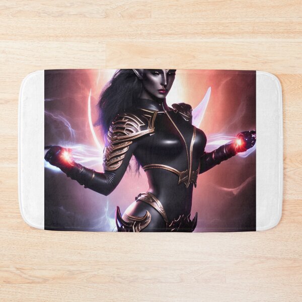Item preview, Kaida, a dark elf priestess casting a spell (fantasy art concept) designed and sold by Soul-Crumbs.