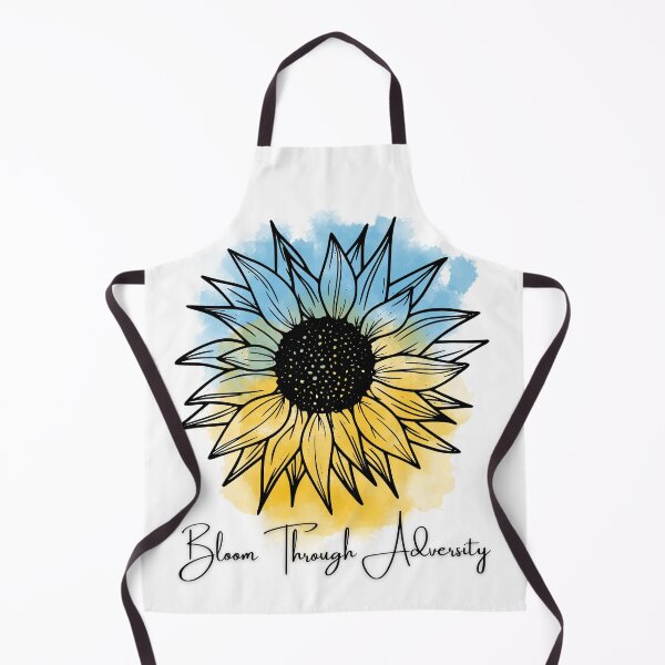 Aperçu de l'œuvre Bloom Through Adversity - Tournesol / Drapeau ukrainien (aquarelle) créée et vendue par T-WoodCreations.