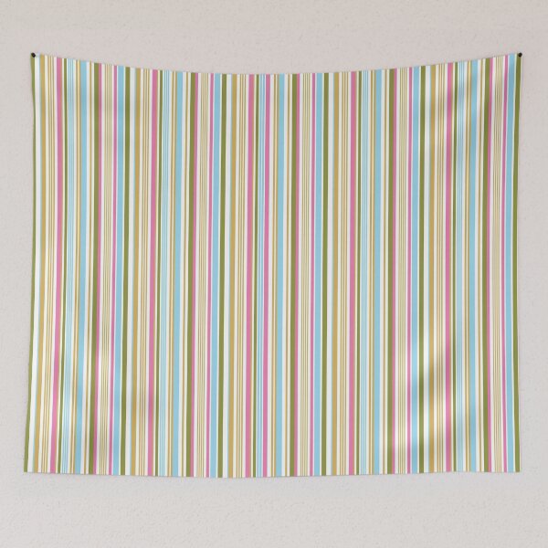 Item preview, VINTAGE RETRO 00S 90S STRIPES GREEN MUSTARD PINK BLUE designed and sold by blomastudios.