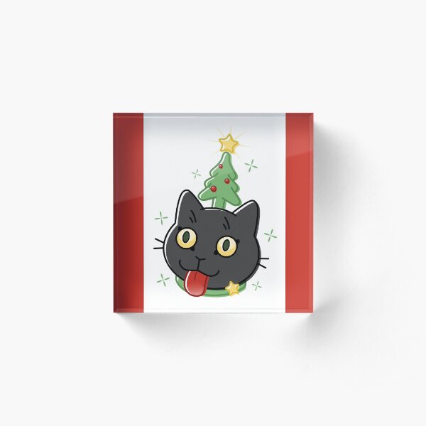 Christmas Tree Omen Acrylic Block