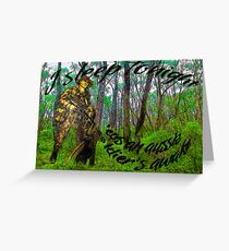 a soldier on watch - inkedup! Greeting Card
