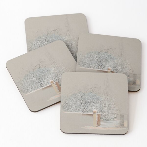 Item preview, Winter scenery - Snowy trees in the yard of Annankatu 15 by Magnus von Wright designed and sold by AR-shop.