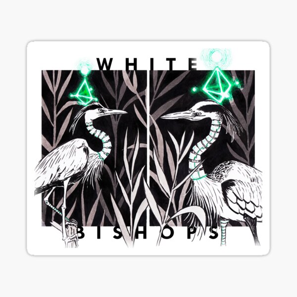 Survival Chess - White Bishops Sticker