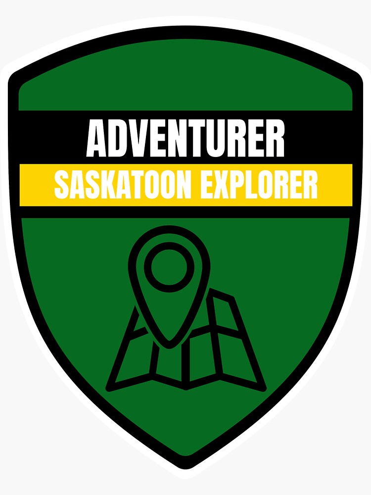 "Saskatoon Explorer Adventurer" Sticker for Sale by saskadventurer