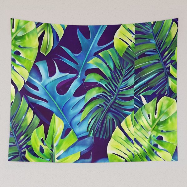 Item preview, Watercolor Art Monstera Tropical Leaves designed and sold by Ascooepics.